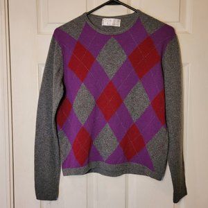 Cashmere Scotland Ballantyne Argyle Sweater Soft 4